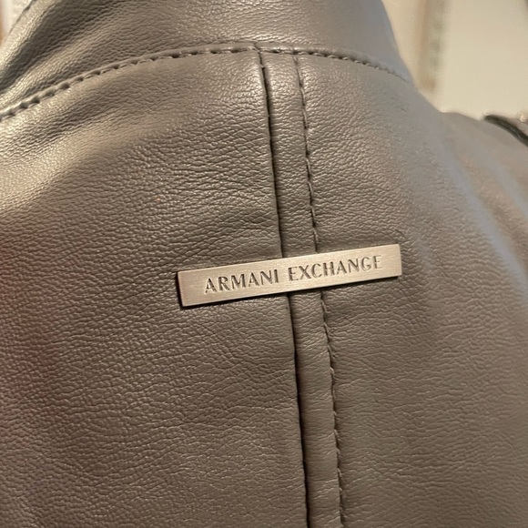 New - Armani Exchange vegan leather utility/bike jacket - Picture 11 of 11